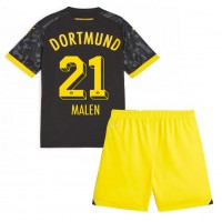 Dres Borussia Dortmund Donyell Malen #21 Preč pre deti 2023-24 Krátky Rukáv (+ trenírky)